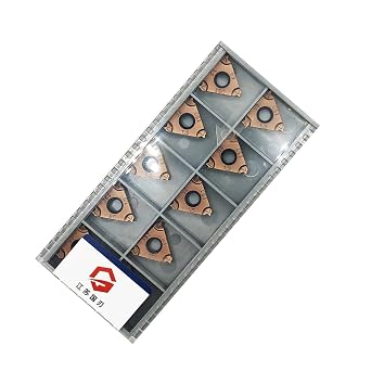 Lathe Threading Inserts 16ER External Threading Carbide Inserts for External Thread/Internal Thread Turning Tool Holders for for Stainless Steel and Iron 10pcs 16ER 1.5