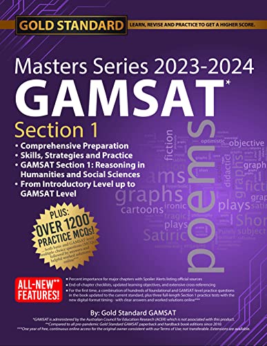 2023-2024 Masters Series Gamsat Section 1 Preparation By Gold Standard: Gamsat