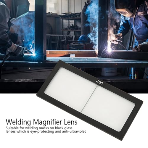 2" x 4.25" Magnification Welding Lens, 2.0 Magnification Welding Glass Magnifier Lens Cheater Lens Eye-Protecting Welding Accessories, Compatible with Most Welding Helmets (2.0) by Yulatik - Image 7