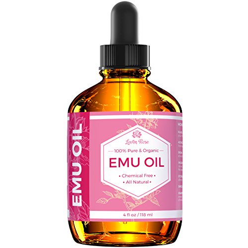Leven Rose Emu Oil, 100% Pure Natural Hair Strengthener Scar Minimizer Anti Aging Skin Moisturizer 4 Oz #TOP1