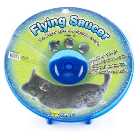 Ware Manufacturing Flying Saucer Exercise Wheel for Small Pets, 12-Inch - Colors May Vary Cover