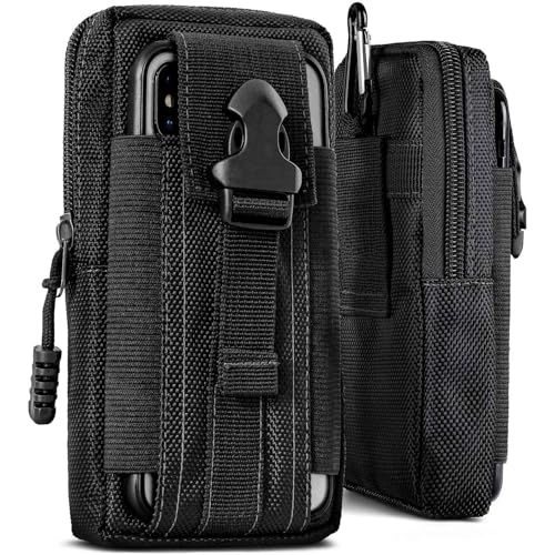 Étui de survie Huawei Mate 9 Lite, sac banane nylon, support ceinture et mousqueton