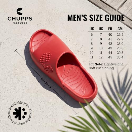 Image of CHUPPS Chupster Men's Orthopedic Slippers | Soft Cushioned Footbed | Lightweight Flip Flops | Anti-Skid Sole | Comfortable Daily Wear Chappals