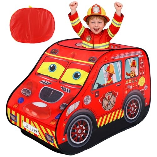 Pop Up Play Tent for Toddlers Boys Kids, Foldable Indoor...