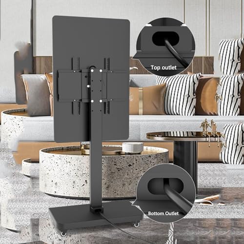 Soporte móvil para TV de 32-65 pulg con ruedas y rotación 0-90° miniatura 7