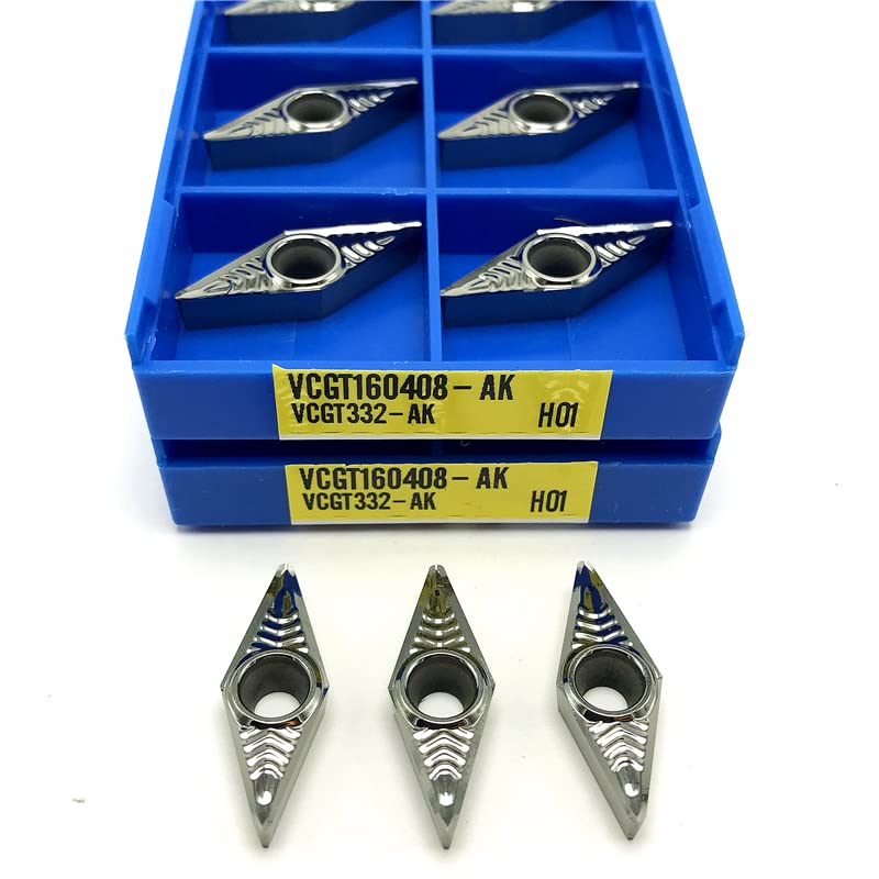 10 piezas insertos de carburo externos VCGT160408 miniatura 2