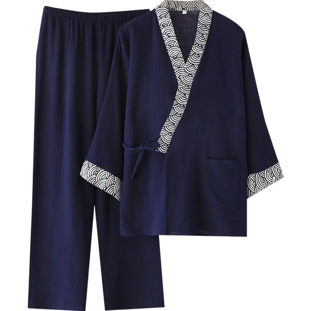 Pyjama kimono japonais ample pour hommes et femmes idéal pour la maison