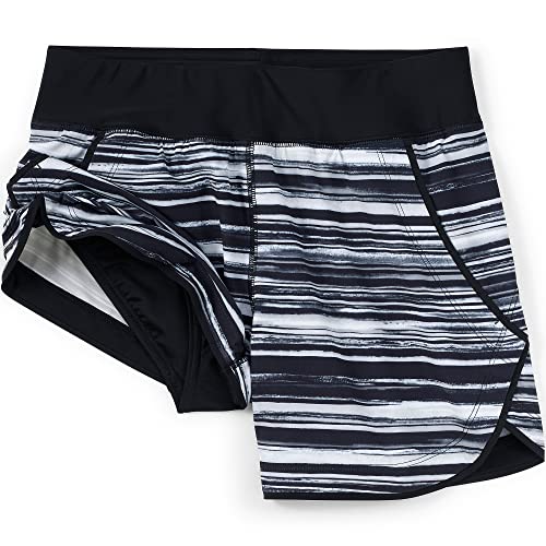 Lands' End Women's 5" Quick Dry Elastic Waist Board Shorts Swim Cover-up Shorts4