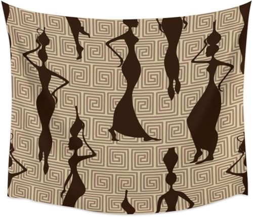 Arazzo da Parete Donna Africana 200x240 cm Arazzo Extra Grande Paesaggio Esotico Arazzi Stampa 3D per Camera da Letto Soggiorno Dormitorio Decorazione da Parete a/67