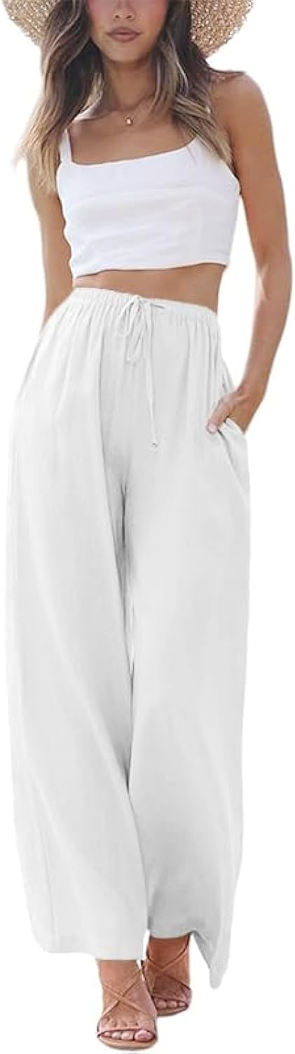 womens Linen Pants Casual Pants