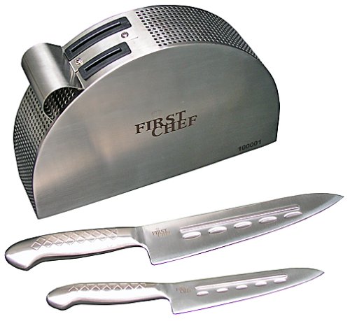 Set Cuchillos Cocina 3 Piezas Acero Inox Base