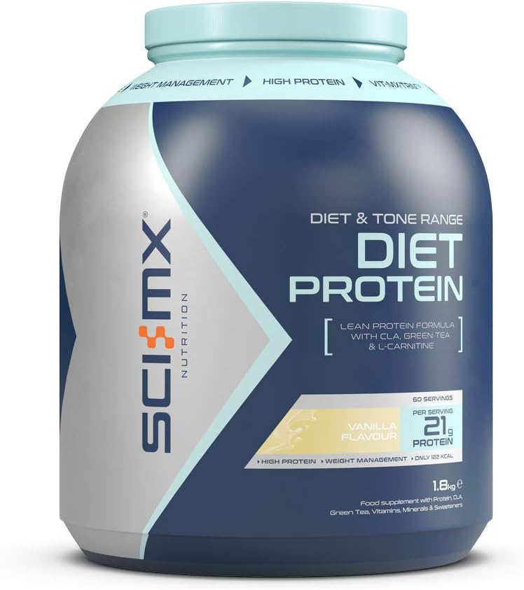 SCI-MX Nutrition Diet Protein Powder, Low Calorie Shake, 1.8 kg, Vanilla, 60 Servings