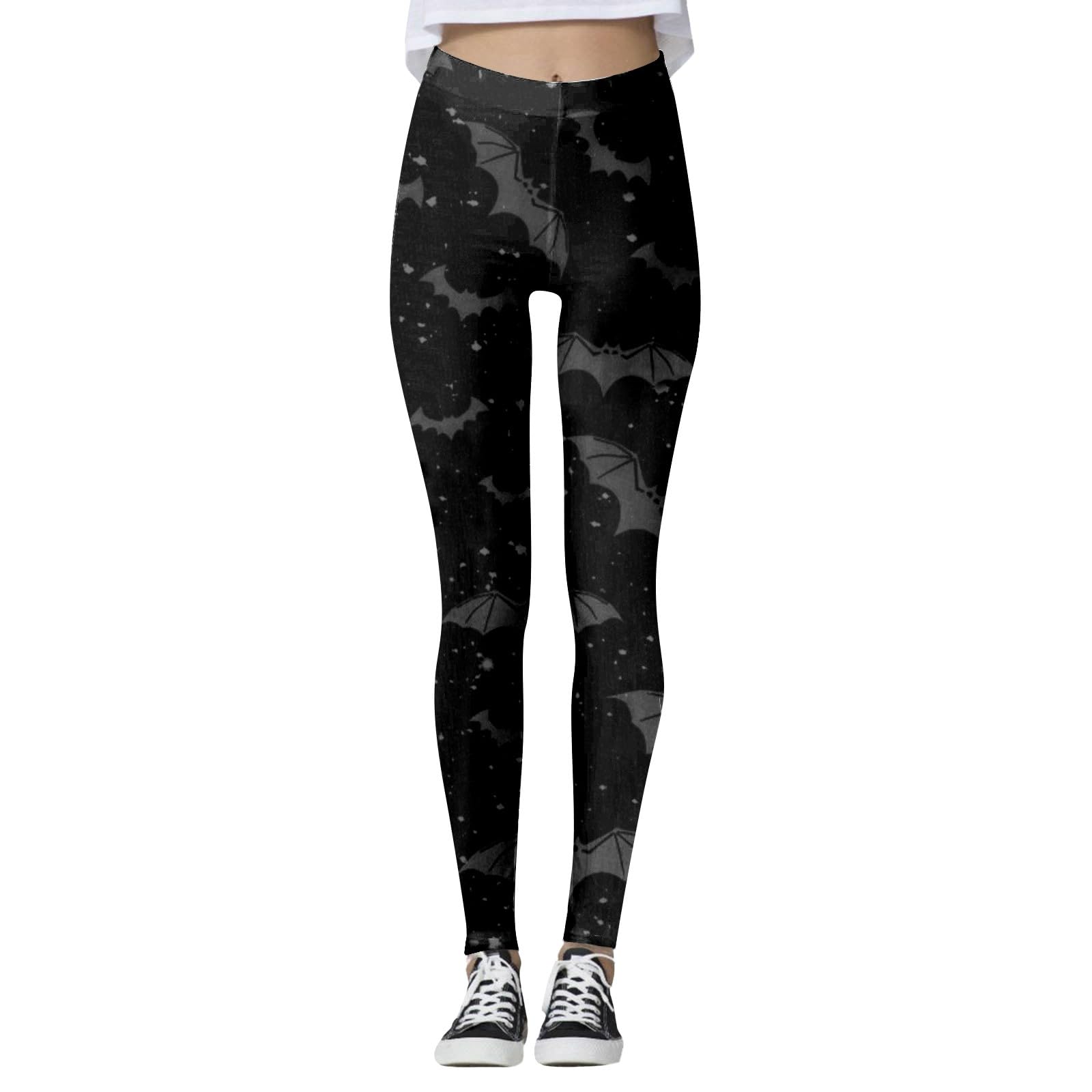 Damen-Leggings mit Halloween-Grafik, sexy Halloween-Geist-Scrunch-Strumpfhose, Yoga-Hose, trendige Halloween-Kostüme, schmale, hohe Taille, Bauchkontrolle, lässig, athletisch mit Designs,