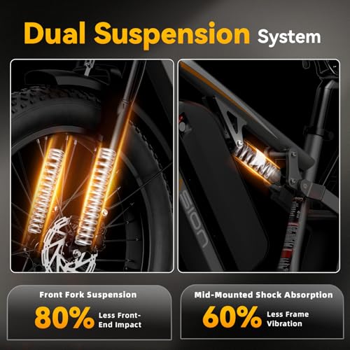 Image of Jasion EB5 MAX /Ultra Electric Bike for Adults with 2000W /2500W Peak Motor, 48V 15Ah (720Wh) /52V 20Ah Battery Electric Mountain Bike, 26'' x 4'' Fat Tire Ebike, 28+MPH Speed, Cruise Control