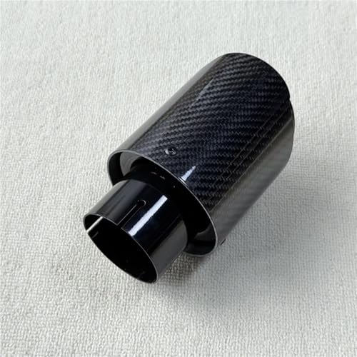 Silenciador de escape de fibra de carbono brillante y acero inoxidable para coche deportivo 6