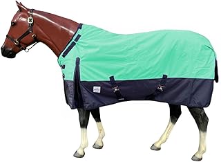 Rugged Ride 1200 Denier Waterproof Adjustable Neck Turnout Sheet - with Black Skirt