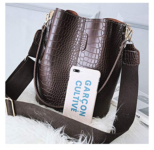 Image of Women Hobo Shoulder Bag, Crocodile Pattern Handbags Large Capacity Crossbody Bag