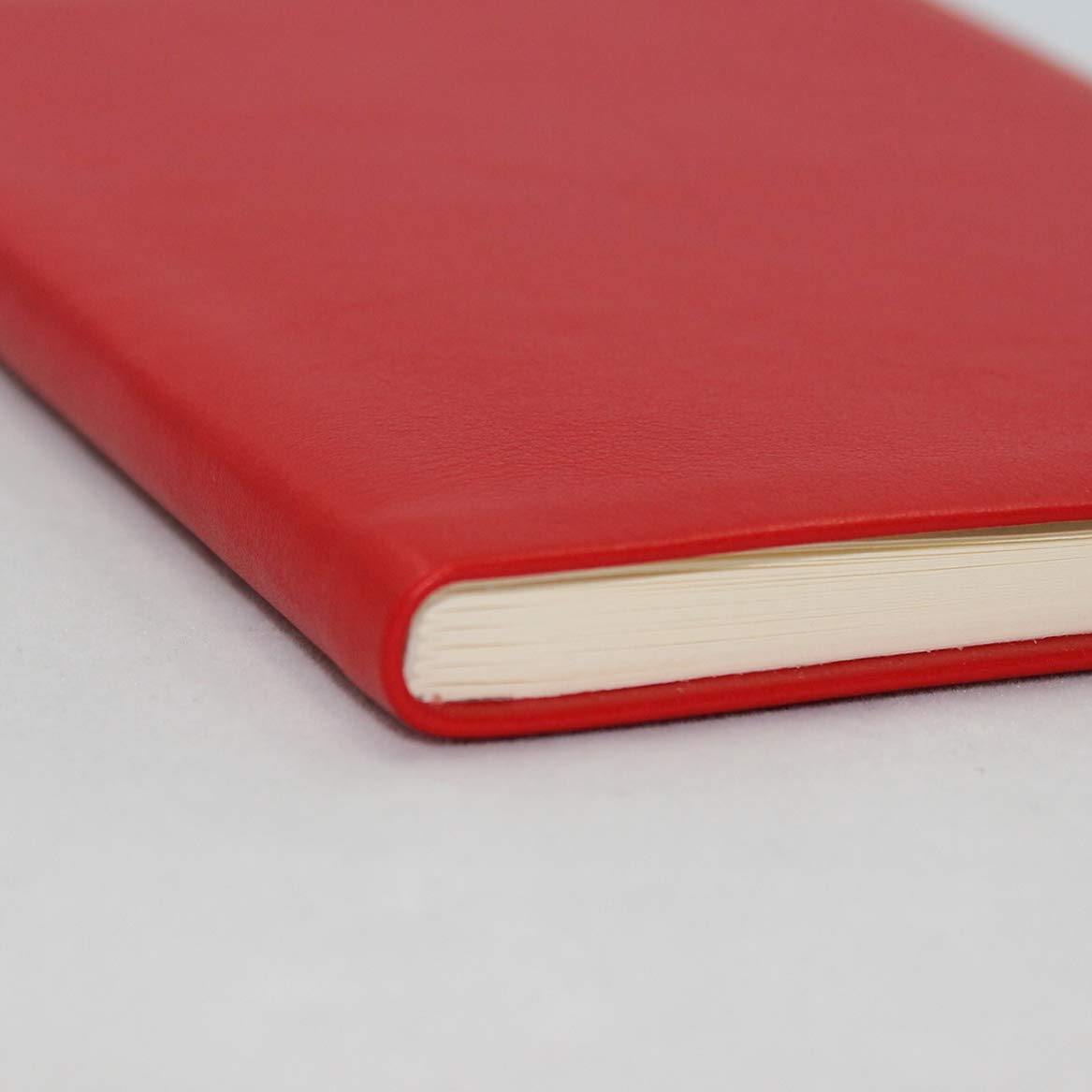 Carnet d'adresses vertical en cuir de différentes couleurs (rouge)