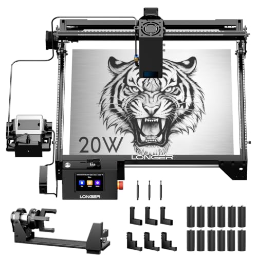 Image of LONGER Ray5 20W Laser Engraver, Laser Cutting Machine for Wood Metal