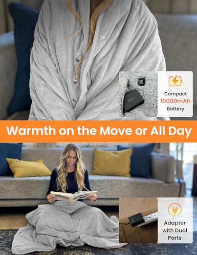 Ourea Heated Blanket Battery Operated thumb #3