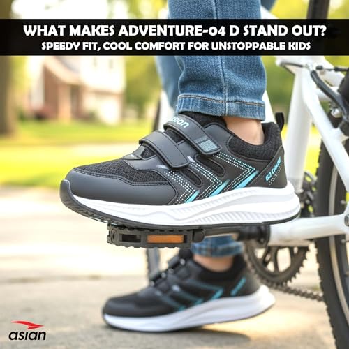 Image of ASIAN Adventure-04 D Velcro Shoes for Kids | Lightweight Sports Shoes for Boys & Girls with Easy Velcro Closure | Breathable Shoes with Strong Grip for Play, School