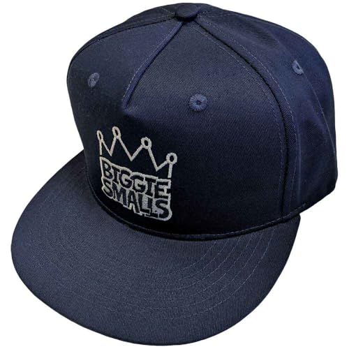 Casquette Biggie Smalls Rock Off finitions brodées haut de gamme bleu