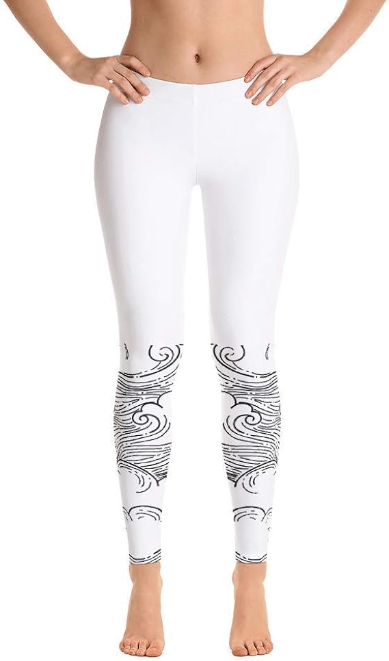 Print Leggings, Stretch Yoga Pants 