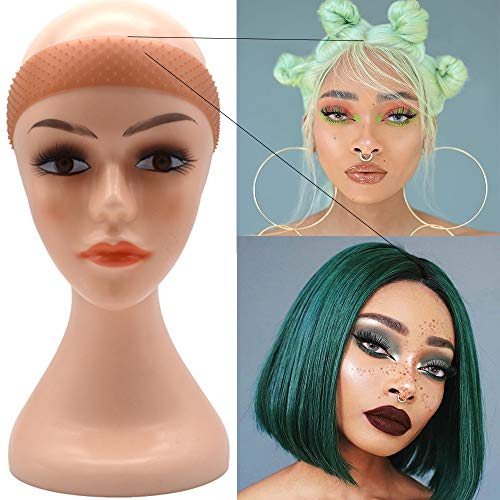 AMAJULIE Flexible Silicon Wigs Fix Transparent Silicone Headband (S-Light Brown)