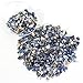 Orientrea 1.1lb Natural Crushed Sodalite Quartz Crystal Tumbled Chips-Sodalite Healing Crystals Chips Bulk, Crushed Crystal Gemstones for Crafts, Beautiful Package for Gift (Sodalite)