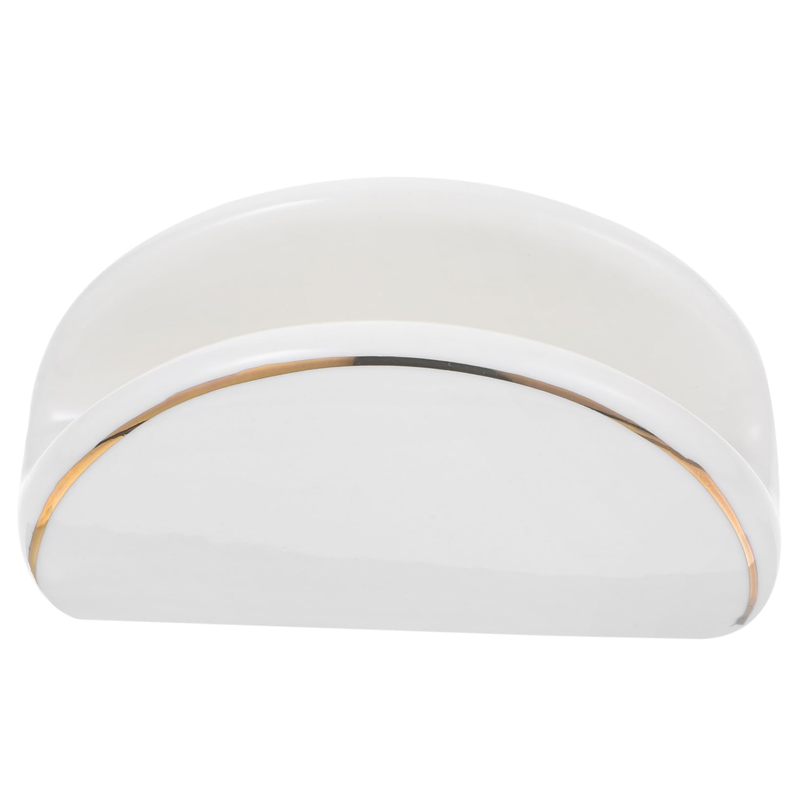 PRETYZOOM 5piezas Soporte De Servilletas De Cerámica Dorado Dispensador De Servilletas Para Encimeras Para Restaurantes y Cafeterías