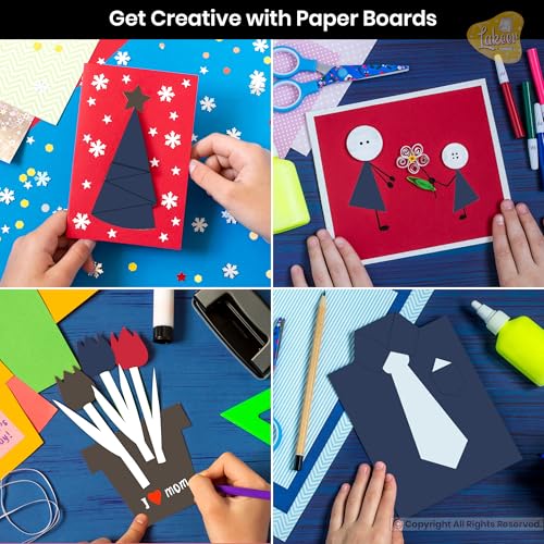Image of Lakeer A3 Red Color Board - Cardstock Paper Board, Hardboard | 600 GSM - Pack of 5 Pcs | for Scrapbooking, Art, Craft, Postermaking, DIY, Etc.