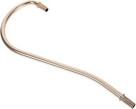 Gadpiparty French Glass Lampshade Curved Pipe Iron Lamp Stem for Table Lamp Repair Making Kit