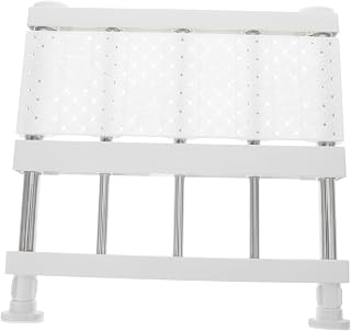 TOBBOMEY Separador de Estantes Extensible para Armario Organizador Portátil sin Clavos Divisor Estante Resistente para Dormitorio y Closet Ahorro de Espacio