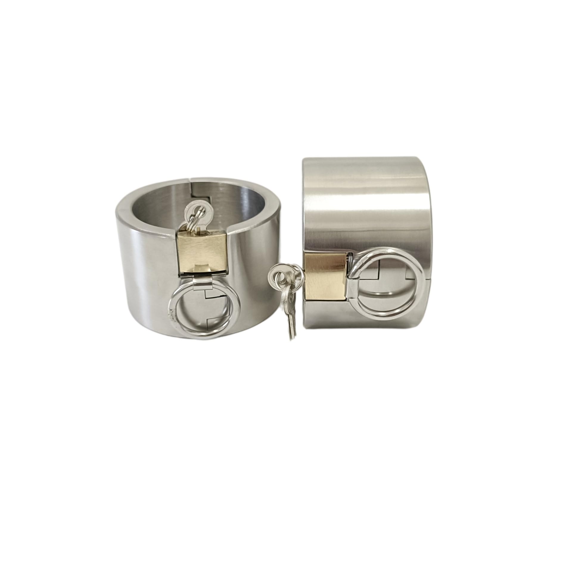 WTGWDA Menottes de retenue SM unisexes en acier inoxydable, avec clé de verrouillage, menottes de cheville, menottes de bondage for lit sexuel, jeu de rôle, jouets sexuels BDSM for couples(Woman)
