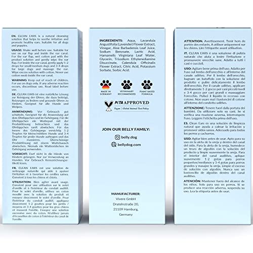 Belly Detergente Orecchie Cane con Aloe Vera