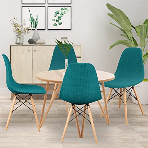 Qulaco Stretchable Chair Covers For Dining Room 1/2/4/6 Pack Non-Slip Kitchen Dining Room Chair Covers Modern Curved Back Leisure Shell Chair Seat Slipcovers Furniture Protector #TOP1