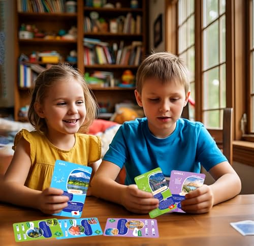 Image of popcorn Games & Puzzles My World Flash Cards for Kids Babies | 100 Pack | Fun & Easy Way for Preschooler Learning About Different Nations, Flags and Landmarks