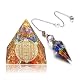Orgonit-Pyramide mit 7 Chakra Heilsteinen und Pendel Set