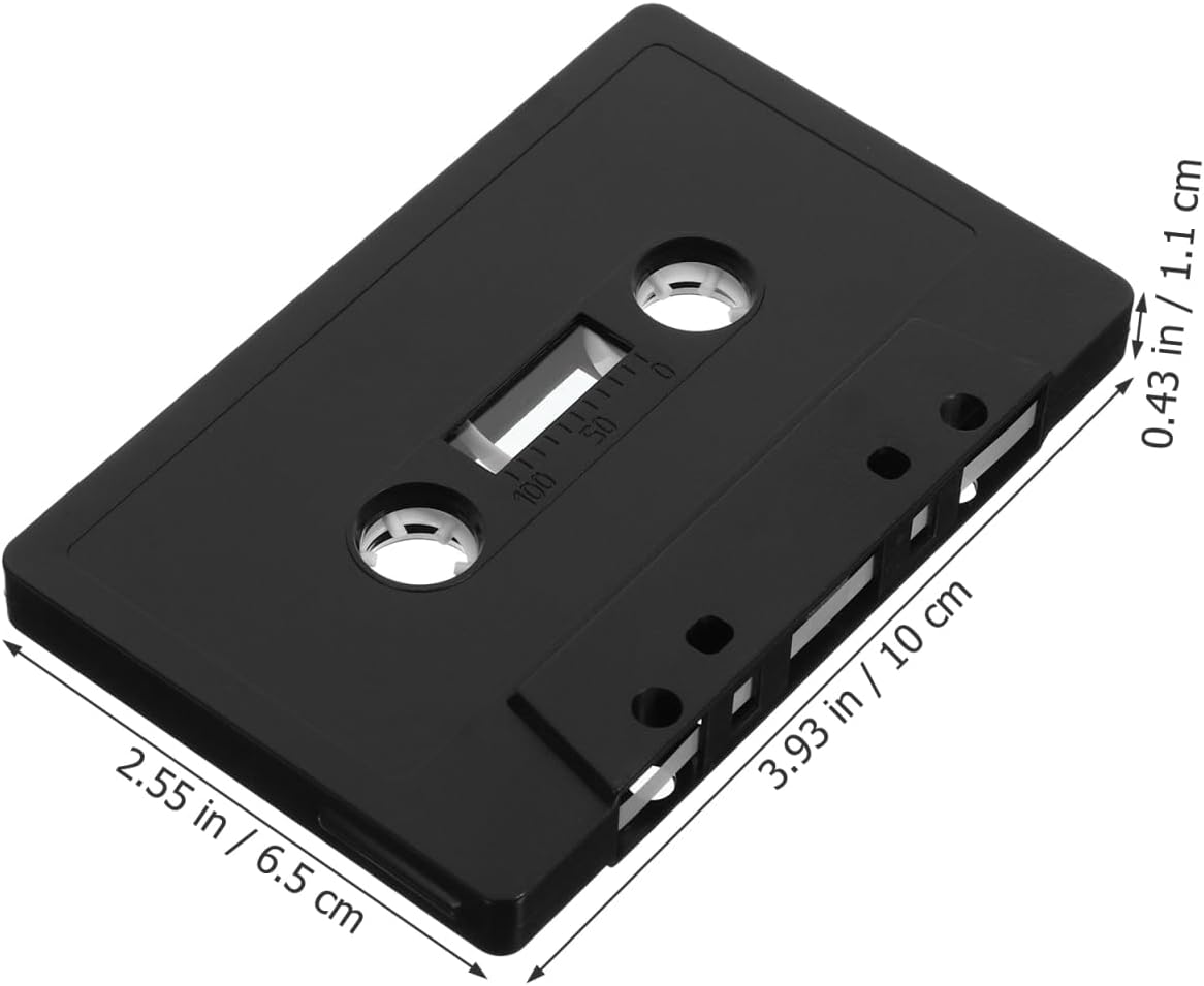 Homoyoyo 4 Pack Blank Cassette Tapes Classic Audio Tape Wall Decor for Home Office DIY Retro Wall Art Accessory Empty Cassette Shape Ornament 3.93 X 2.55 X 0.43 in image 5