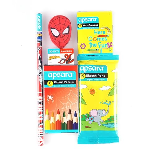 Image of Apsara Marvel Spiderman Kit | Marvel Spider-Man | Smart Kit for Your Creative Need & Fun Learning | Ideal Gift Items for Kids | Pack of 1 Kits