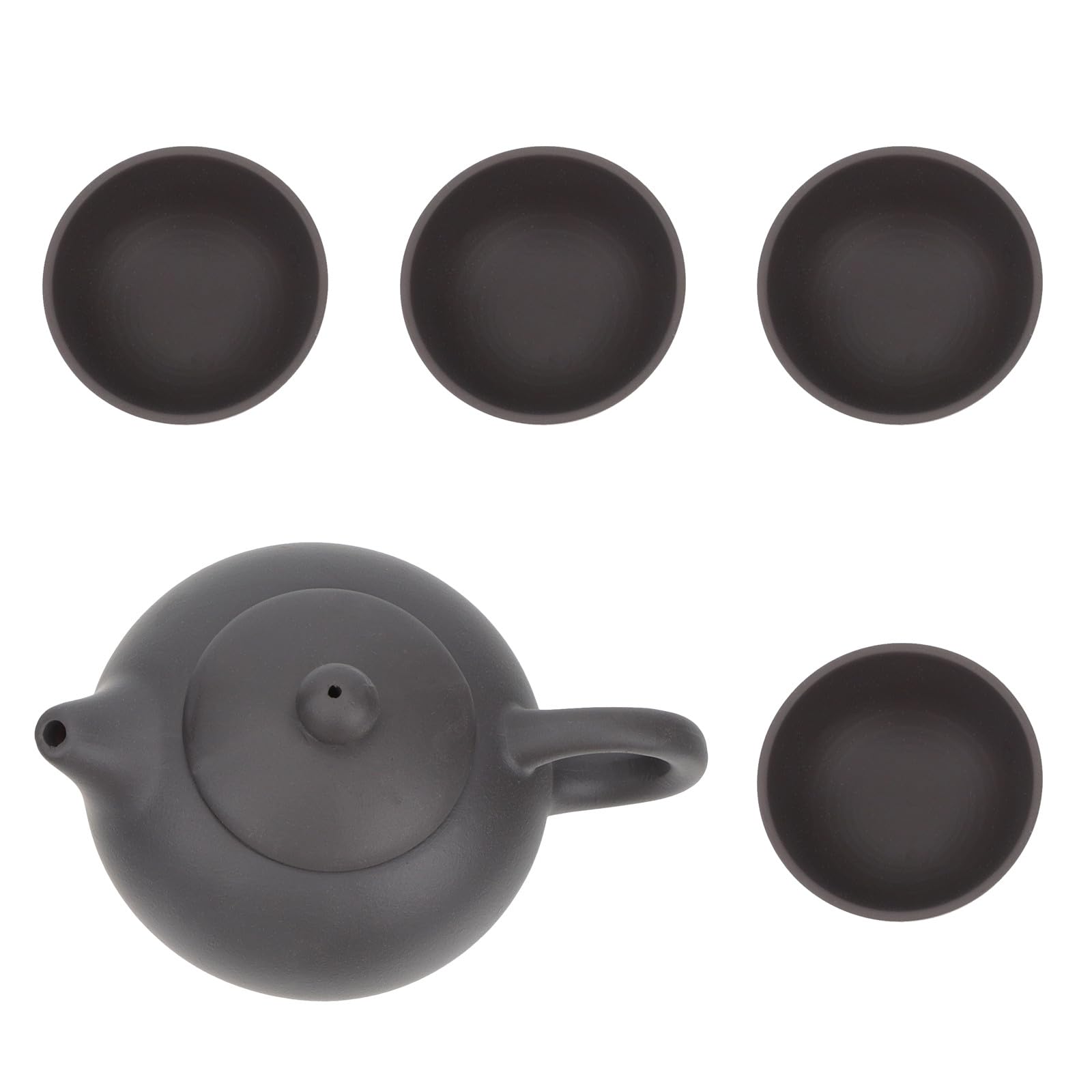 Juego de tetera de arcilla morada hecho a mano para ceremonia de té