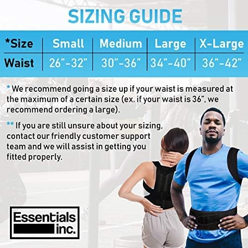 Posture Corrector for Women & Men – Back Brace & Shoulder Support Trainer for Pain Relief & Improve Bad Slouching Problems - Fully Adjustable Clavicle Medical Belt Straightener (Large)