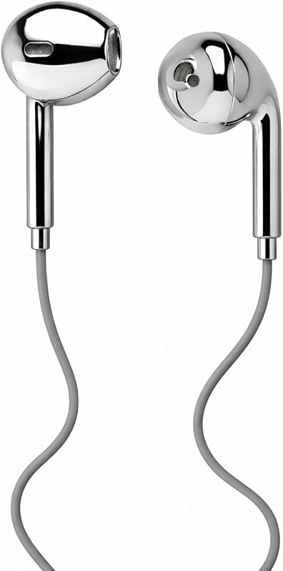 Earbud Headphones - Wired Connection High-Fidelity Earbuds - Silver Color Chrome Finish - USB Type C - Compatible with Devices Featuring USB Type C Ports image 7