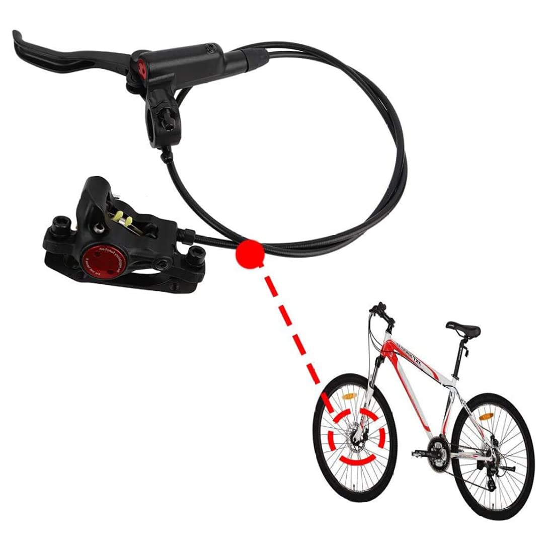 DYTWXG Freni per Biciclette Freni a Disco Idraulici per Mountain Bike Anteriore Posteriore Sistema di Freno a Pressione dell'olio Nero, Freni a Disco Idraulici per Mountain Bike