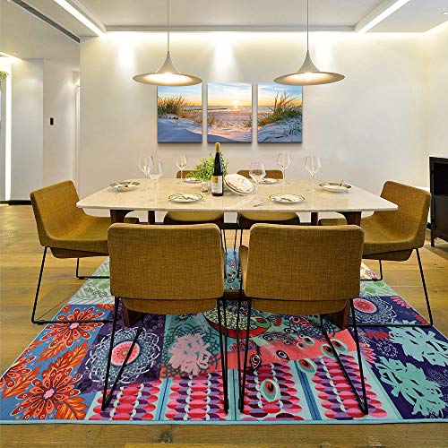 Wall Art For Living Room Print Artwork Wall Art Decor Poster Blue Sun Beach Grass Ocean Landscape Painting Bedroom Bathroom Decorations Seascape Canvas Prints Picture Home Office Wall Decor Works #TOP5