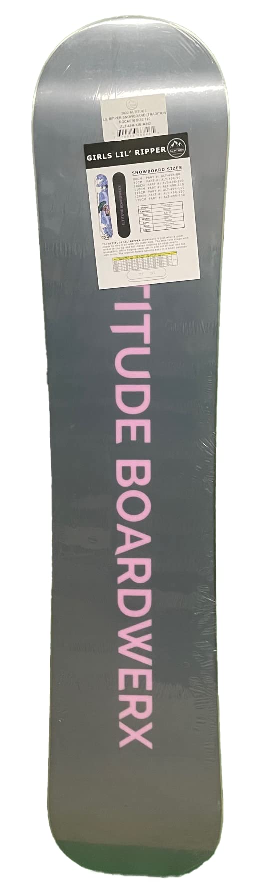 Girls Lil' Ripper Beginner (Rocker Camber) Snowboard 110CM