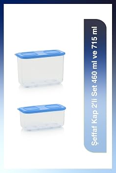 Tupperware  effaf Buzdolab  Saklama Kab  2Li Set 460Ml Ve 715 Ml