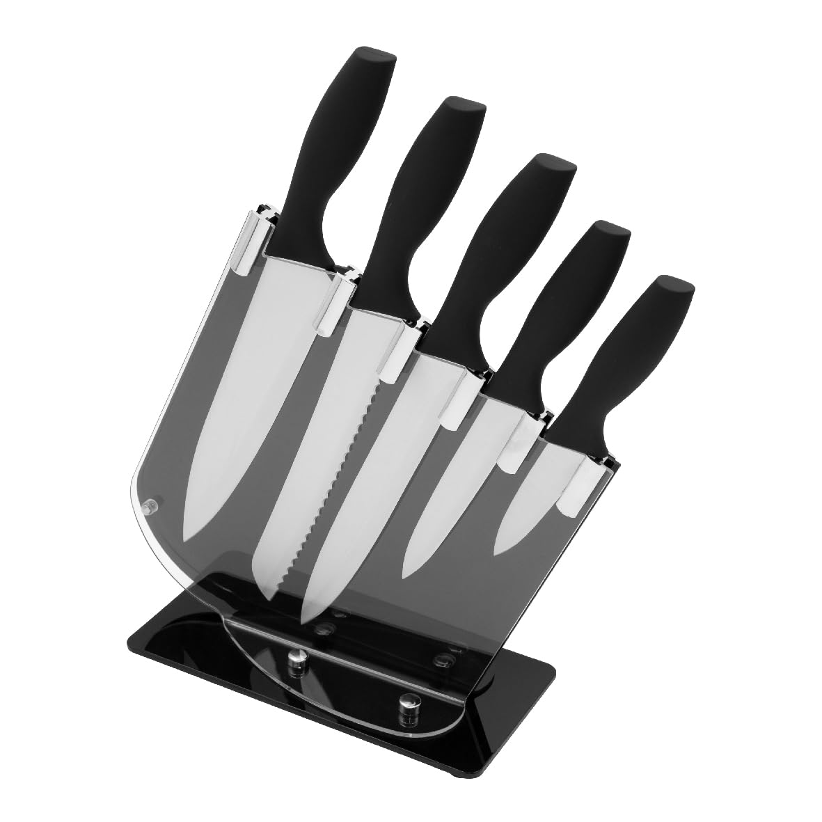 Blackmoor 5Pc Knife Set With Acrylic Block