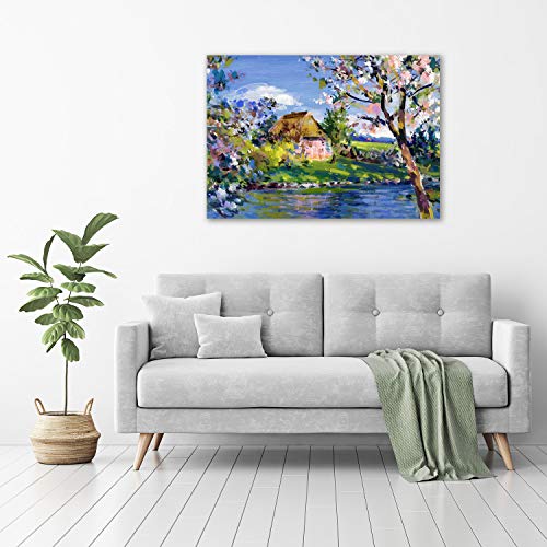 Tableau en verre acrylique paysage de printemps déco murale plexiglas - 4