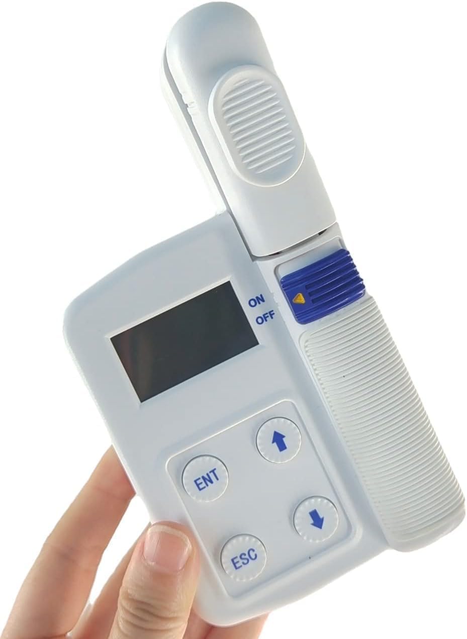 Digital Chlorophyll Meter Plant Nutrition Tester Chlorophyll Temperature Nitrogen Moisture Testing Instrument for Testing Range Chlorophyll 0 to 199.9SPAD Leaf Temperature 0 to 60Celsius